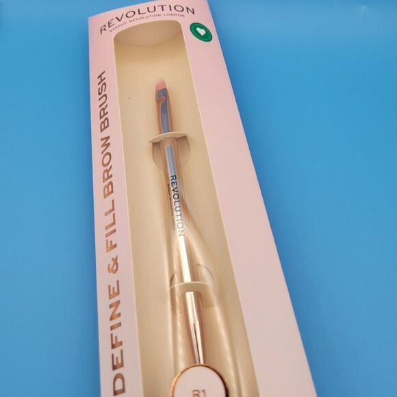 SEALED Revolution R1 Define & Fill Brow Brush with Spoolie - Anti-Bacterial - Picture 4 of 5